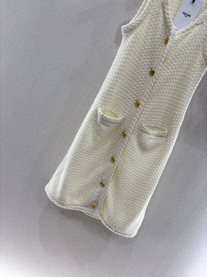 2025 New Crochet Knitted Vest Dress