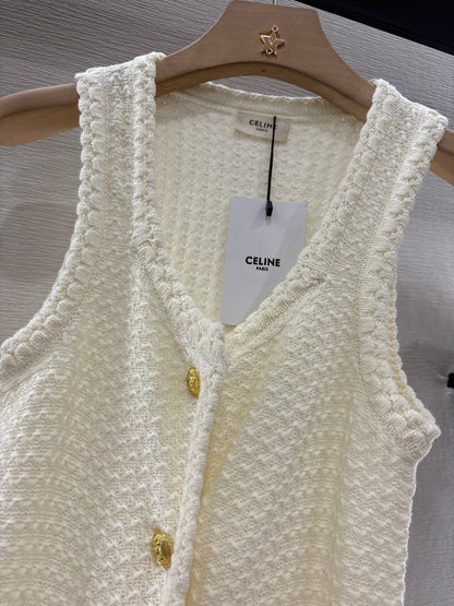 2025 New Crochet Knitted Vest Dress