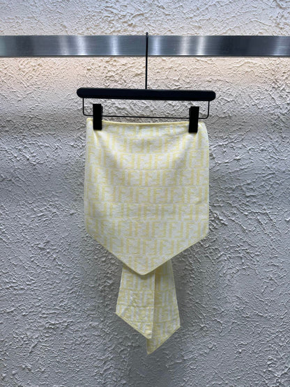 25 Summer new double F jacquard front and back two-way tube top
