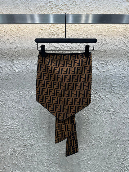25 Summer new double F jacquard front and back two-way tube top