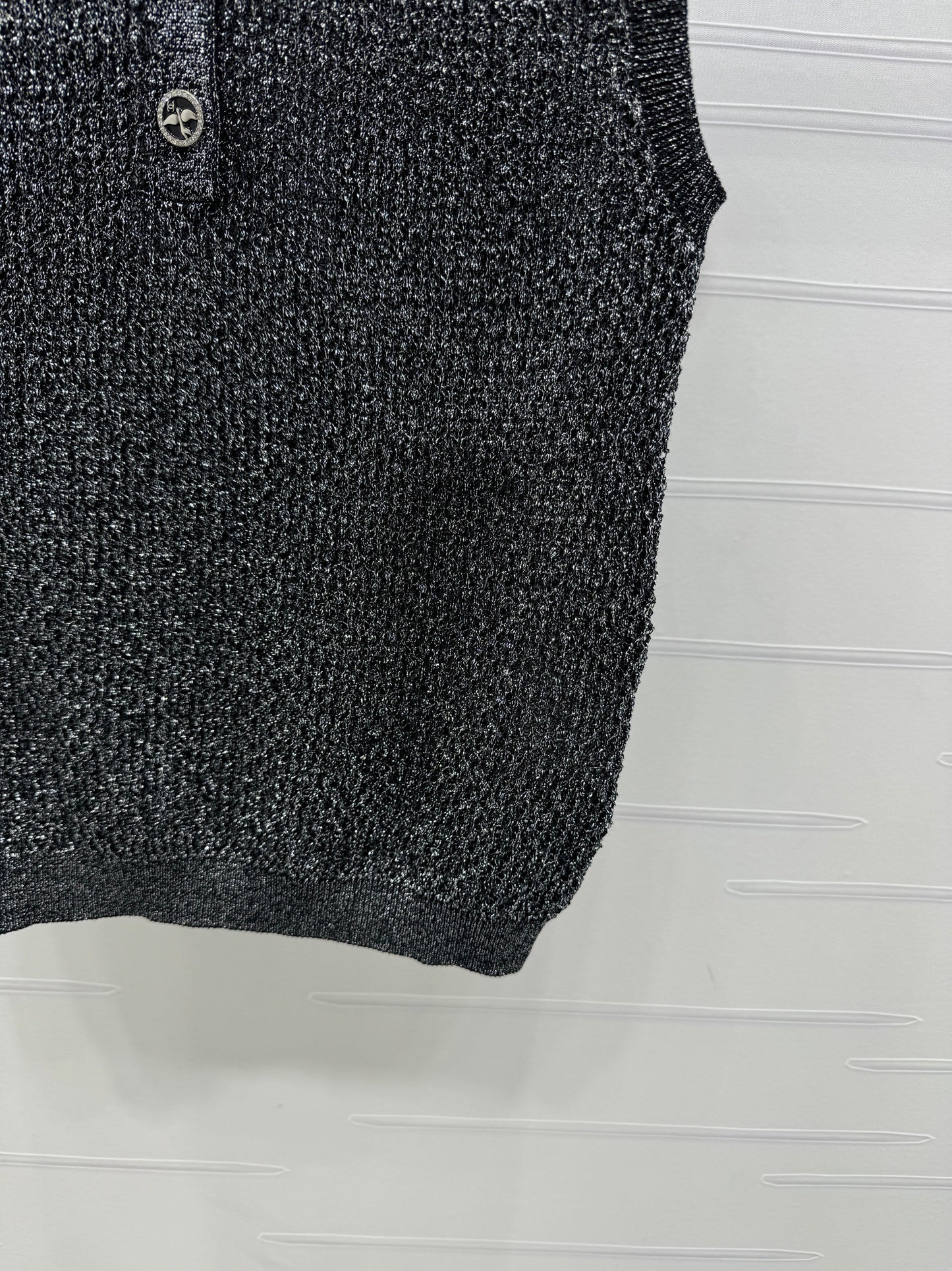 25 Spring and Summer Newest Series! Heavy Sequin Lapel Knitted Vest