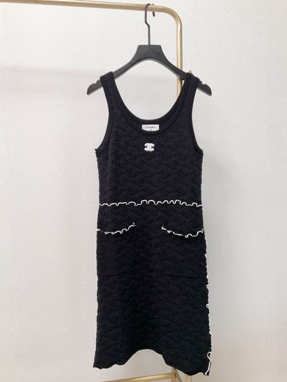 25 new summer sleeveless knitted dress