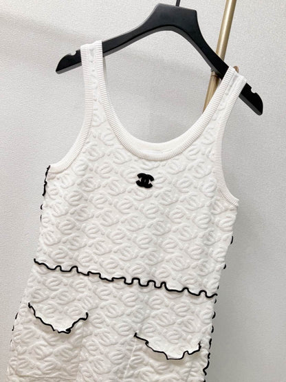 25 new summer sleeveless knitted dress