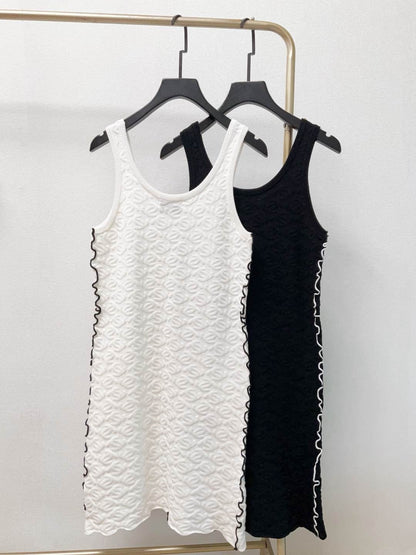 25 new summer sleeveless knitted dress