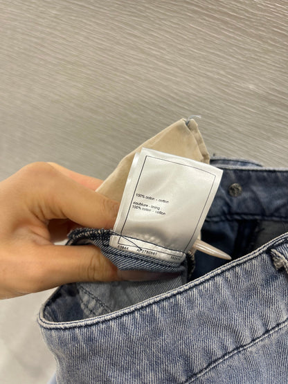 2025 New High Waist Washed Denim Straight Pants