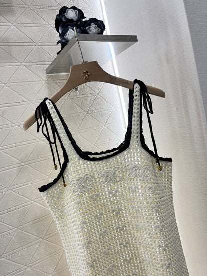 2025 Spring and Summer New Arrival Knitted Camisole Dress