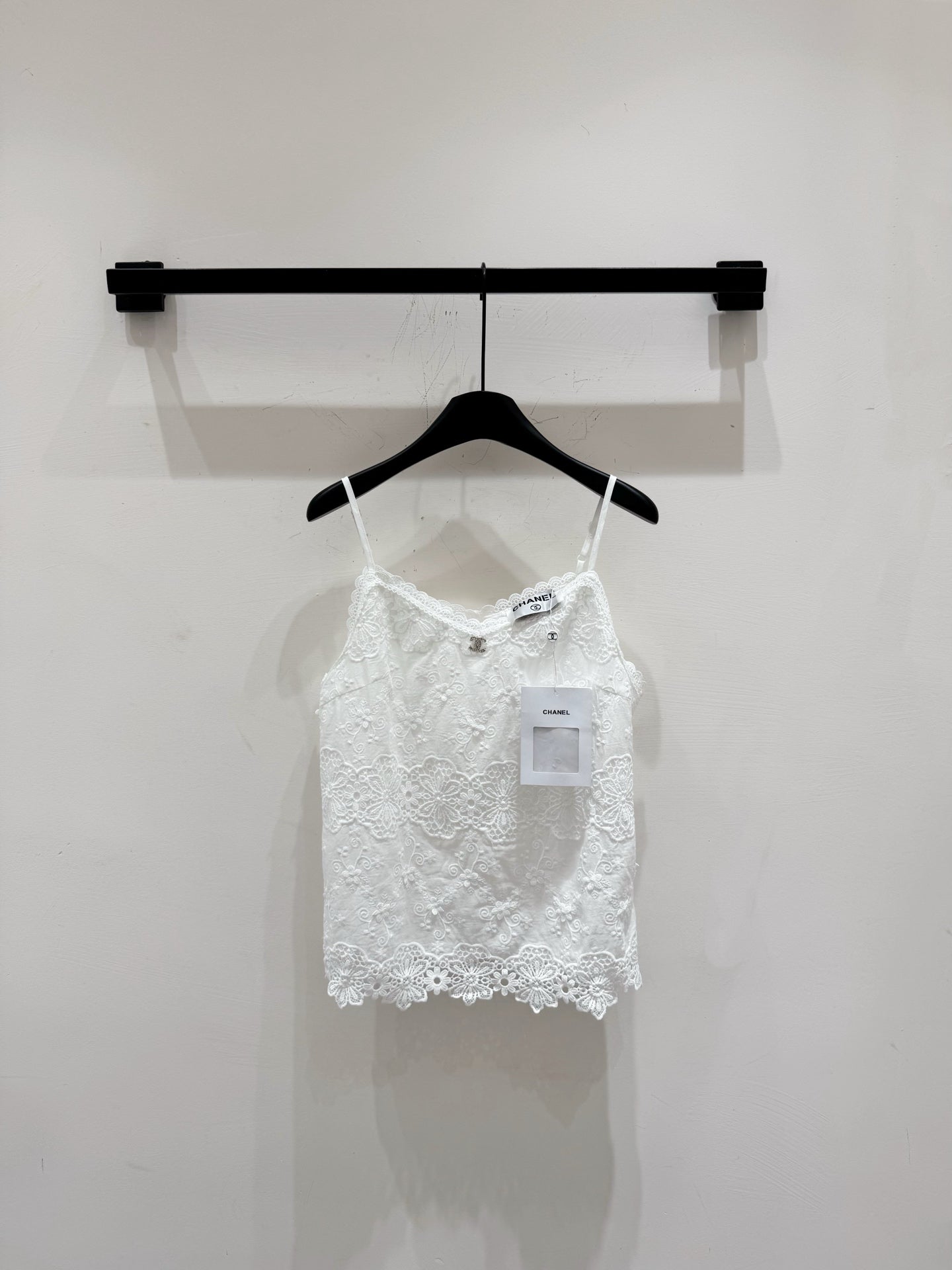 25ss Wave edge geometric embroidery jacquard small sling ➕ Skirt