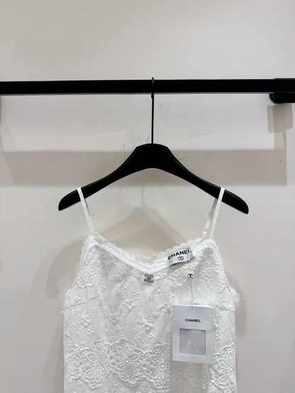 25ss Wave edge geometric embroidery jacquard small sling ➕ Skirt
