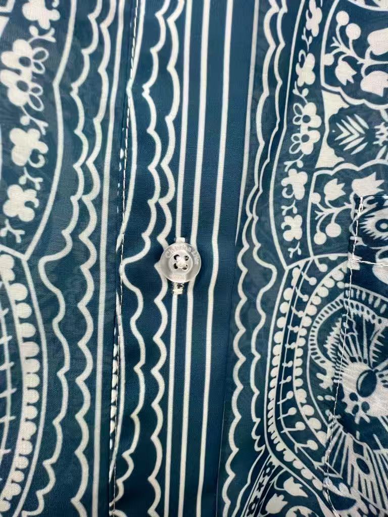 25ss Positioning floral pattern short shirt