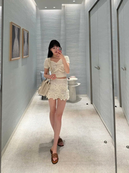 25 Big Butterfly Hand Crochet Short Sleeves