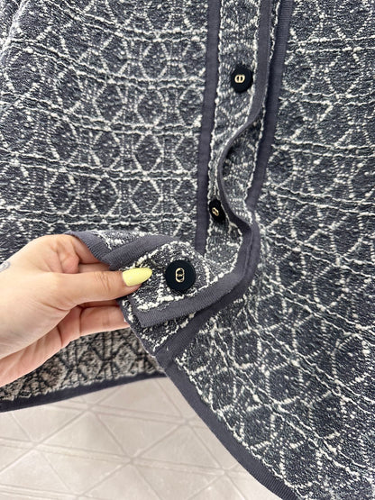 2025 Summer New Raglan Knitted Short Sleeve Cardigan