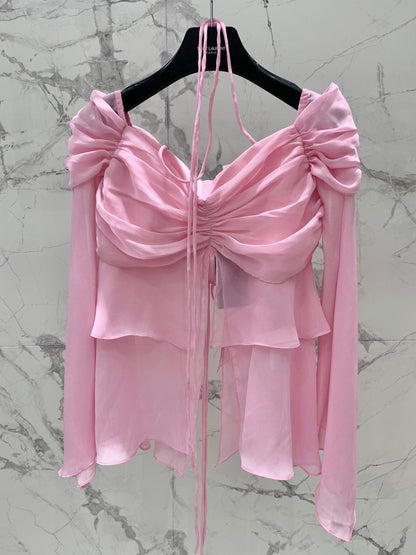 25 Spring and Summer New Retro Series Palace Fairy Top Set