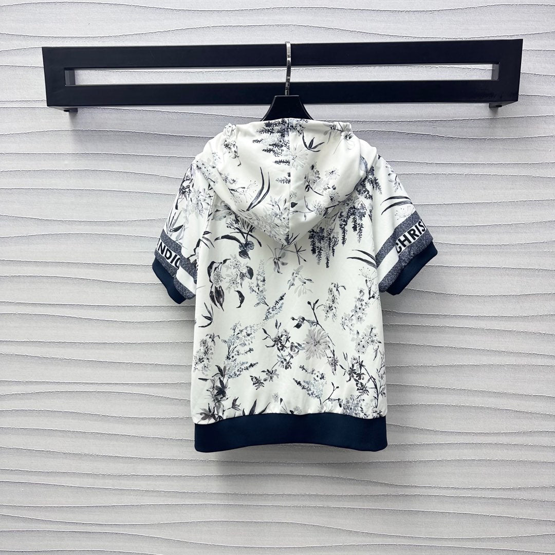 2025 New Arrivals Printed Short Sleeve Jacket + Same Style Shorts
