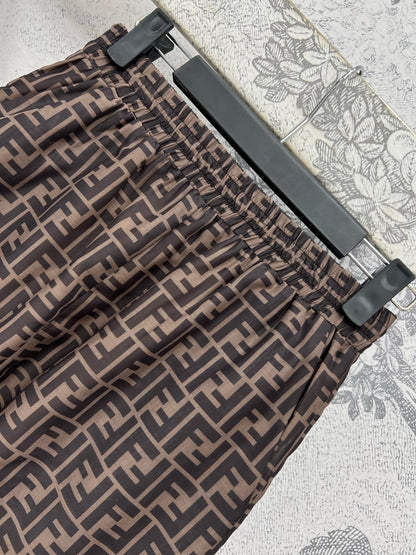 25 Summer new letter jacquard lapel shirt + high waist shorts