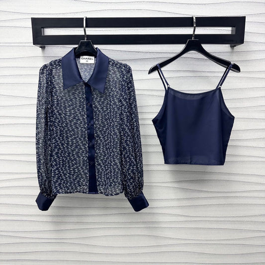 2025 New Arrival Printed Lapel Shirt with Underwear Suspenders