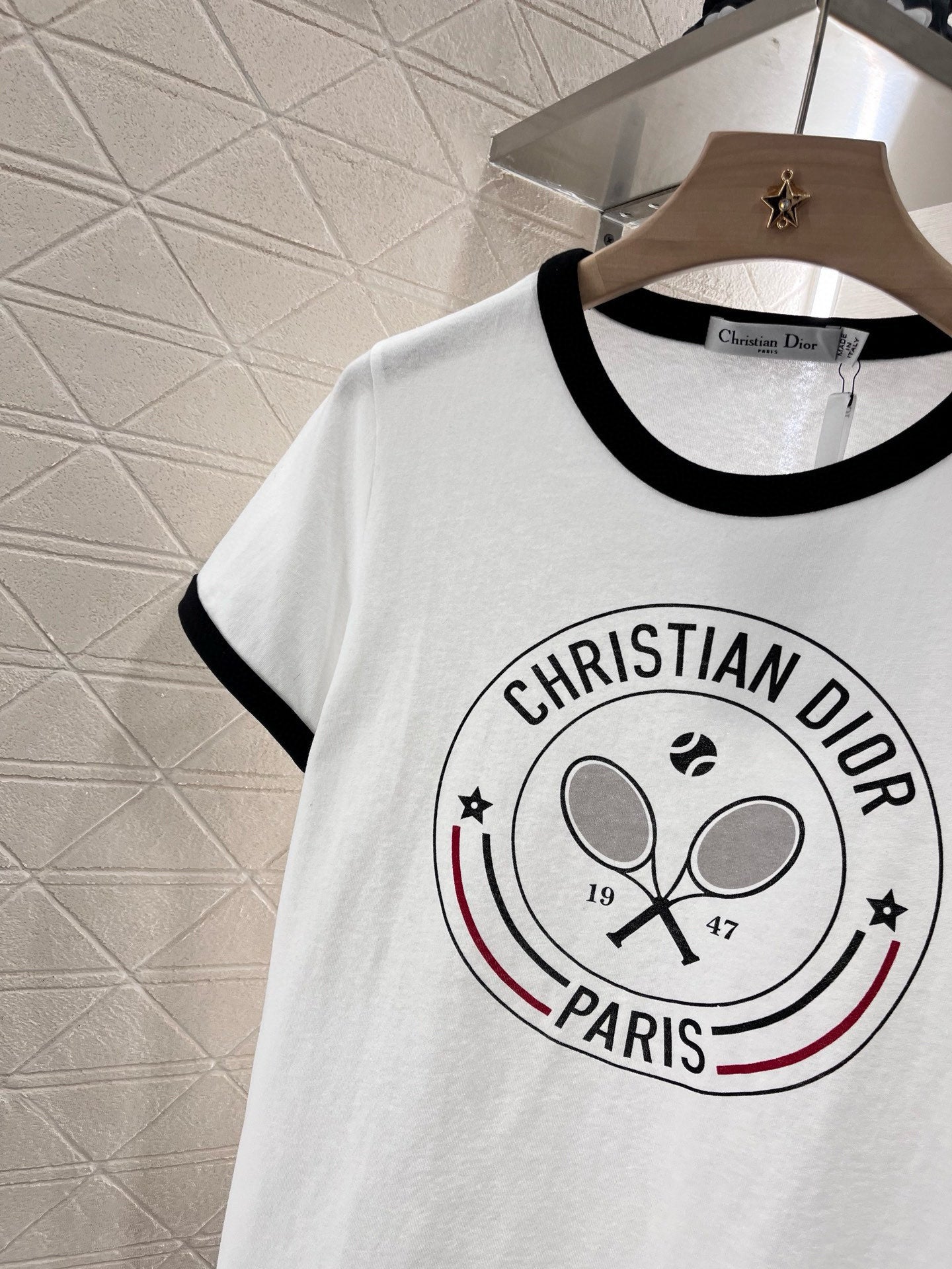 2025 Summer New Style Hemming Printed Tennis T-shirt