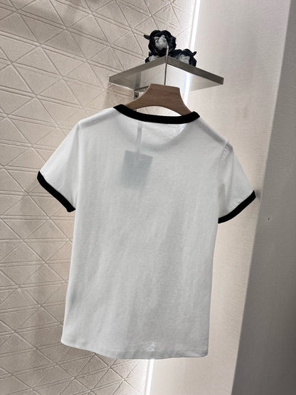 2025 Summer New Style Hemming Printed Tennis T-shirt