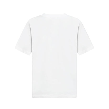2025 new pure cotton knitted short-sleeved round neck T-shirt