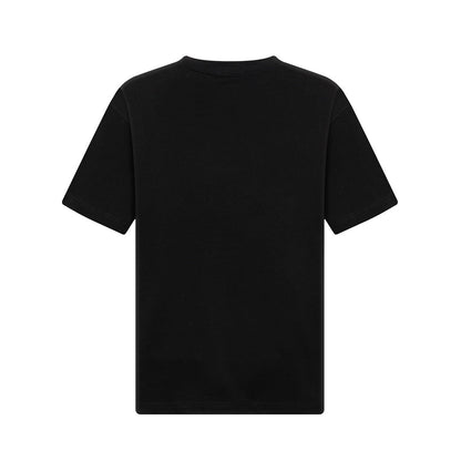 2025 new pure cotton knitted short-sleeved round neck T-shirt