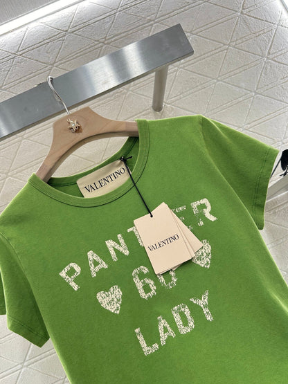2025 summer new round neck embroidery print 𝑇𝑒𝑒