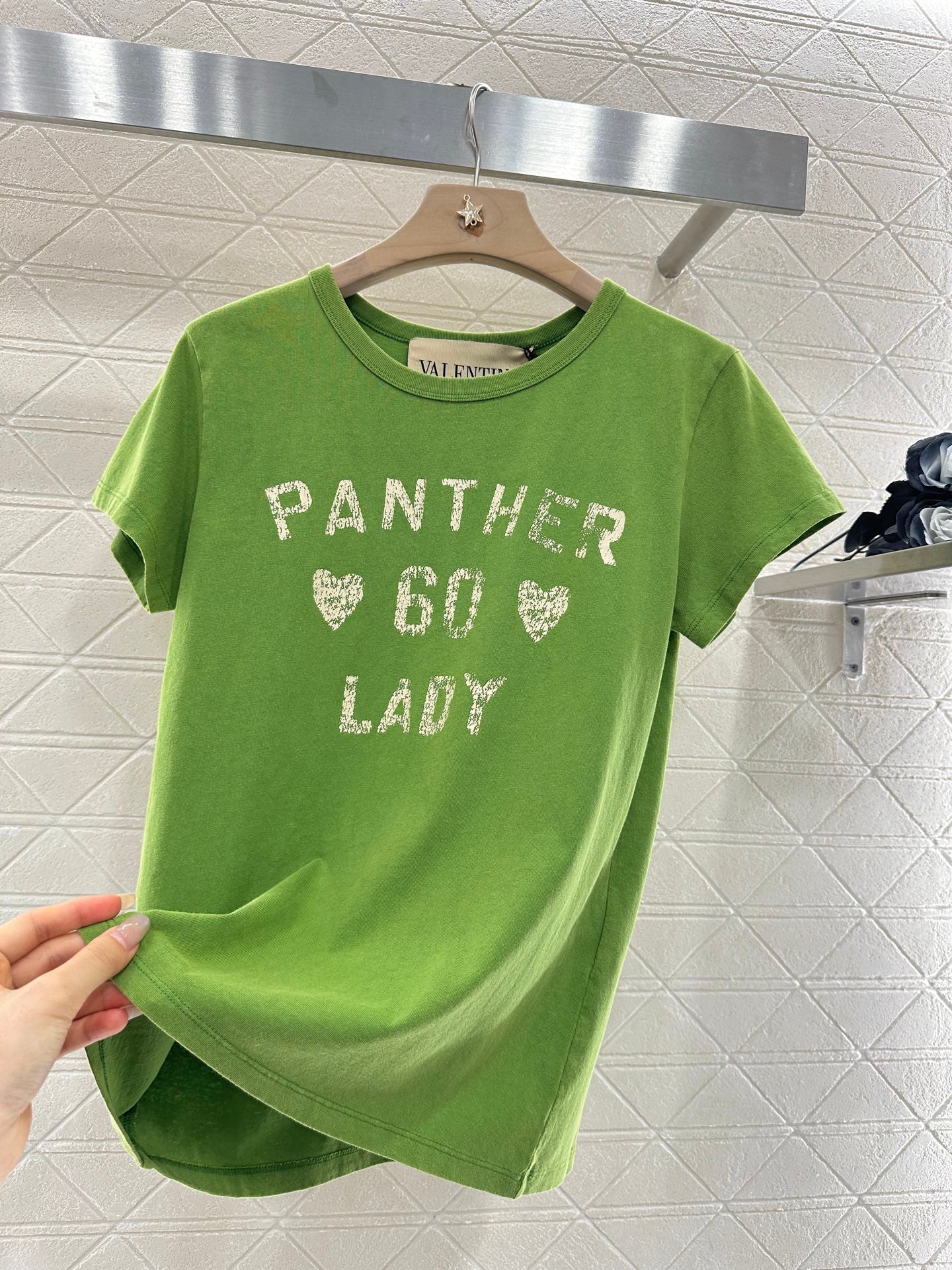 2025 summer new round neck embroidery print 𝑇𝑒𝑒