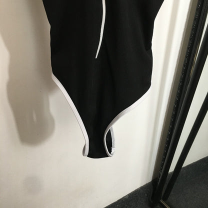 25 new logo embroidered sling one-piece swimsuit