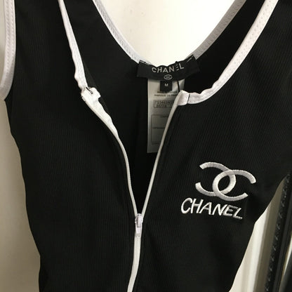 25 new logo embroidered sling one-piece swimsuit