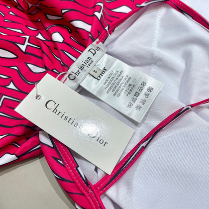 25 Summer New Print Fashion Sexy V-neck Suspender Top One-piece Swimsuit