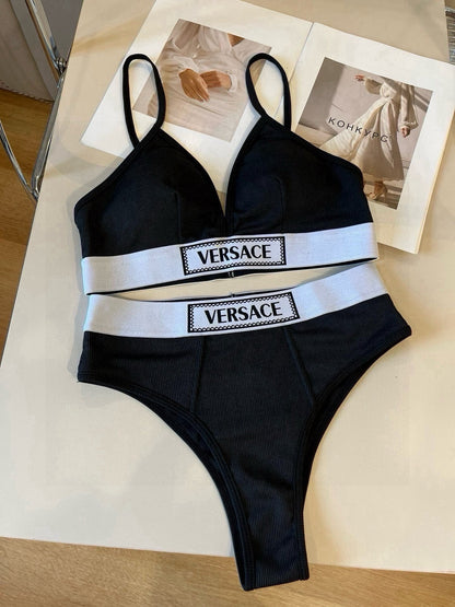 25 Summer New Ribbon Bikini Two-Piece Swimsuit Set