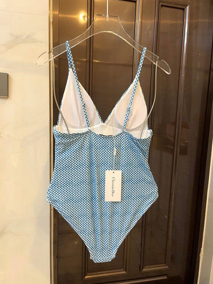 25 Summer New Sling V Neck One-Piece Swimsuit