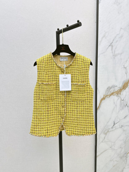 25Ss Spring and Summer New Tweed Vest Jacket