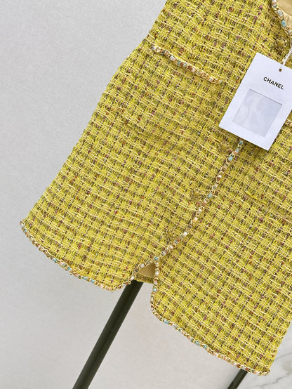 25Ss Spring and Summer New Tweed Vest Jacket