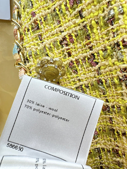 25Ss Spring and Summer New Tweed Vest Jacket