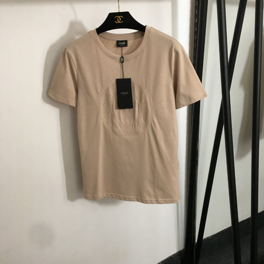 2025 Summer New Logo Letter Patch Casual Short Sleeve T-shirt