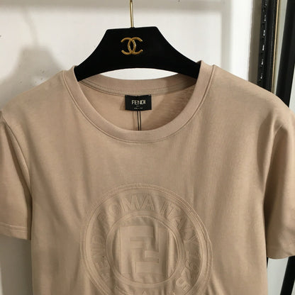 2025 Summer New Logo Letter Patch Casual Short Sleeve T-shirt