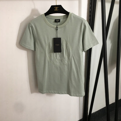 2025 Summer New Logo Letter Patch Casual Short Sleeve T-shirt