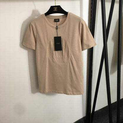 2025 Summer New Logo Letter Patch Casual Short Sleeve T-shirt
