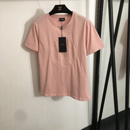 2025 Summer New Logo Letter Patch Casual Short Sleeve T-shirt