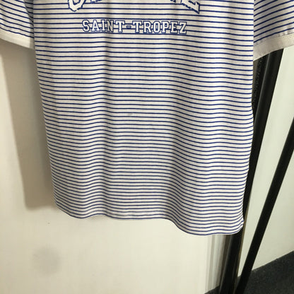 25 Summer new logo letter print striped short-sleeved T-shirt