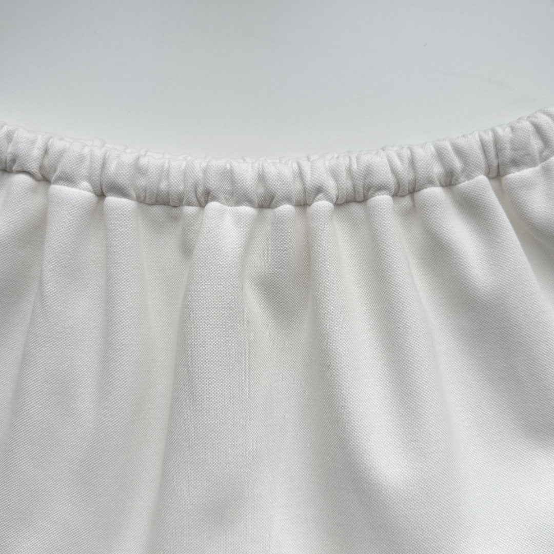 25ss Space cotton drawstring sports mini skirt