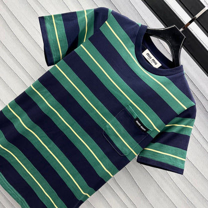 25ss Striped short sleeve