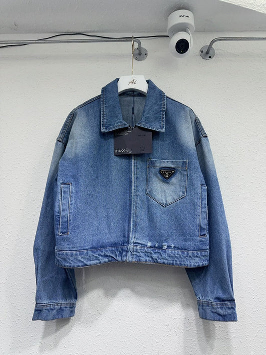 25ss High waisted denim jacket