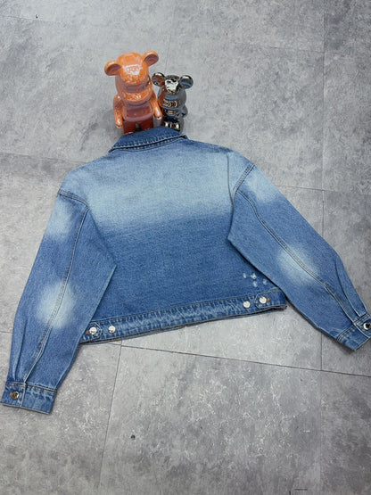 25ss High waisted denim jacket
