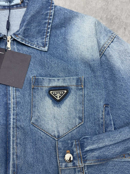 25ss High waisted denim jacket