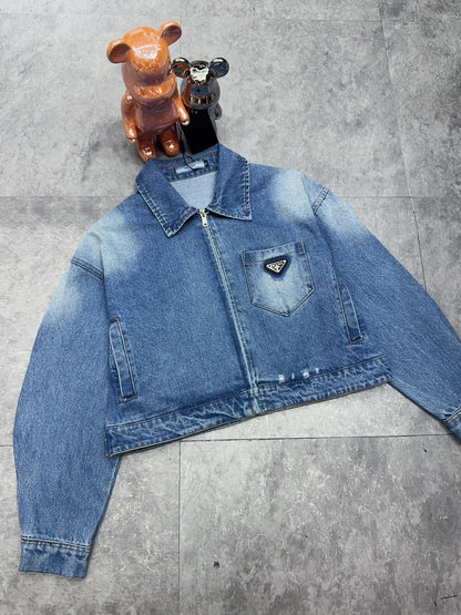 25ss High waisted denim jacket