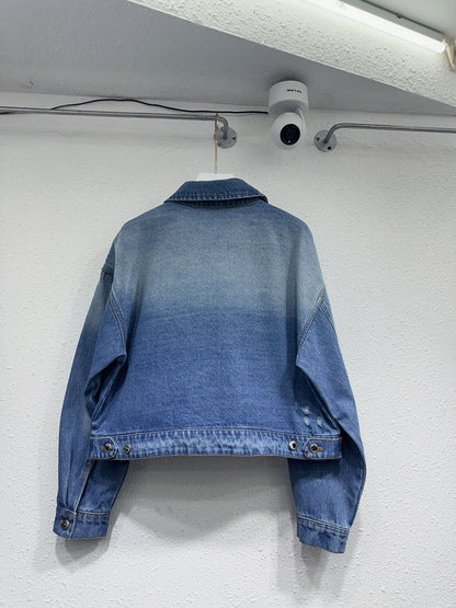 25ss High waisted denim jacket