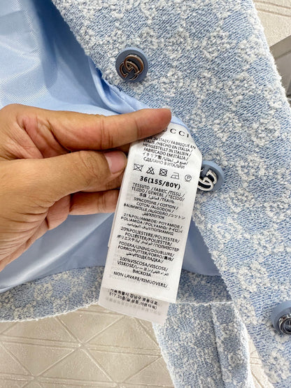 2025 Summer New Jacquard Round Neck Dress Jacket