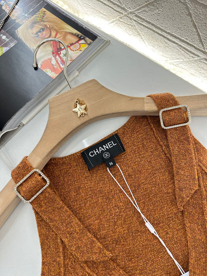 2025 new style new buckle knitted vest