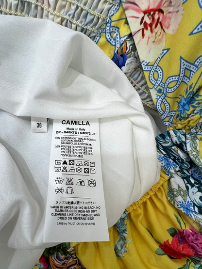 25 Summer new long printed back strap dress