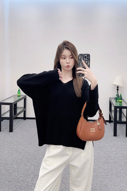 2025 Autumn New Arrivals Shawl Collar Knitted Sweater